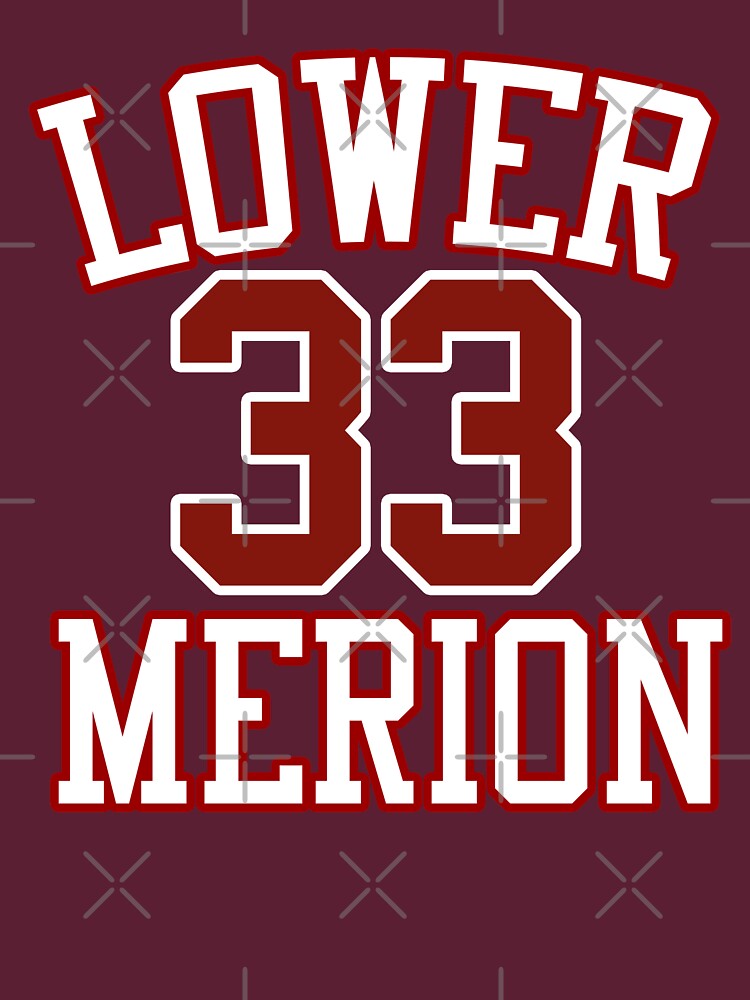 LOWER MERION NUMBER 33 JERSEY SHIRT AND STICKER  Essential T-Shirt for  Sale by LighterFun