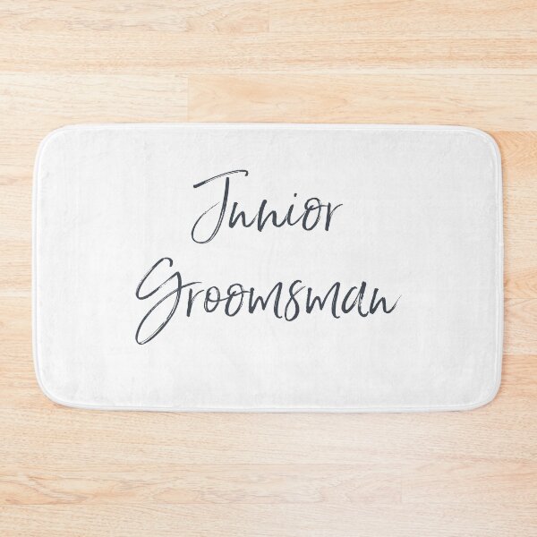 Item preview, Junior Groomsman - contemporary handwriting - in kids sizes too designed and sold by hardscuffle.