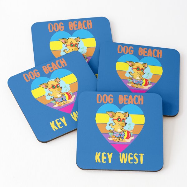 Item preview, Dog Beach Key West Florida Keys Cute Dog Rainbow Heart designed and sold by KeysTreasures.