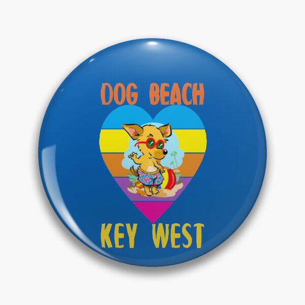 Item preview, Dog Beach Key West Florida Keys Cute Dog Rainbow Heart designed and sold by KeysTreasures.
