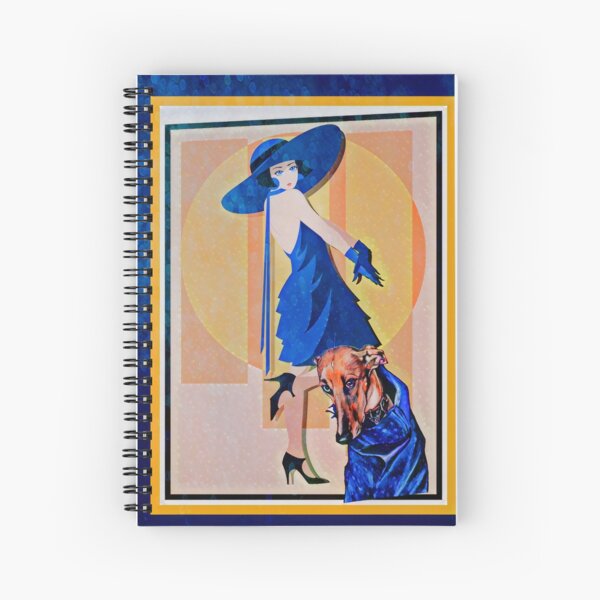 Item preview, A Greyhound Rhapsody in Blue designed and sold by Lisa Marie Mercer.