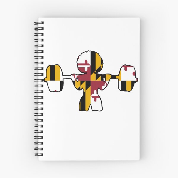 Item preview, Weightlifter Afro Woman Maryland Flag designed and sold by VickyGood.