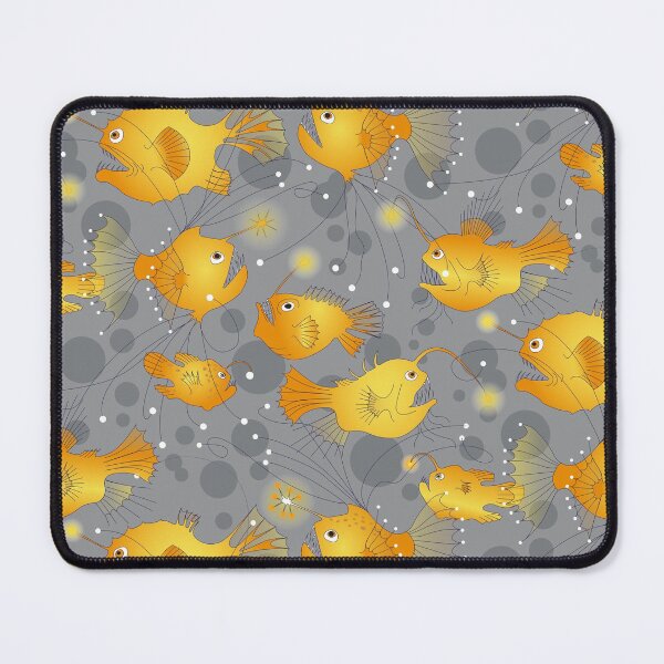 Item preview, Angler fish - yellow on gray designed and sold by kobyakov.