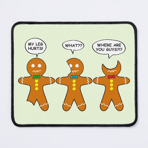 Item preview, Christmas Gingerbread Men Humor designed and sold by ironydesigns.