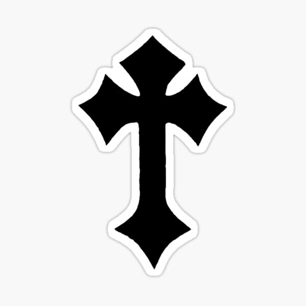 Cross Hearts Sticker