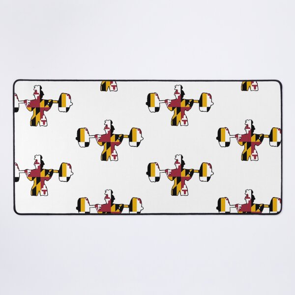 Item preview, Weightlifter Bun Woman Maryland Flag designed and sold by VickyGood.