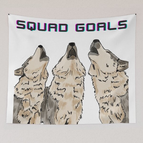 Item preview, Squad Goals - Wolf Pack Gray Wolves designed and sold by BunnyBizarre.
