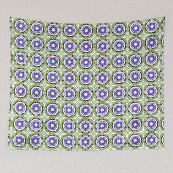 Item preview, Vibrant Green Pink Purple Tropical Star Pattern designed and sold by PatternPerfect.
