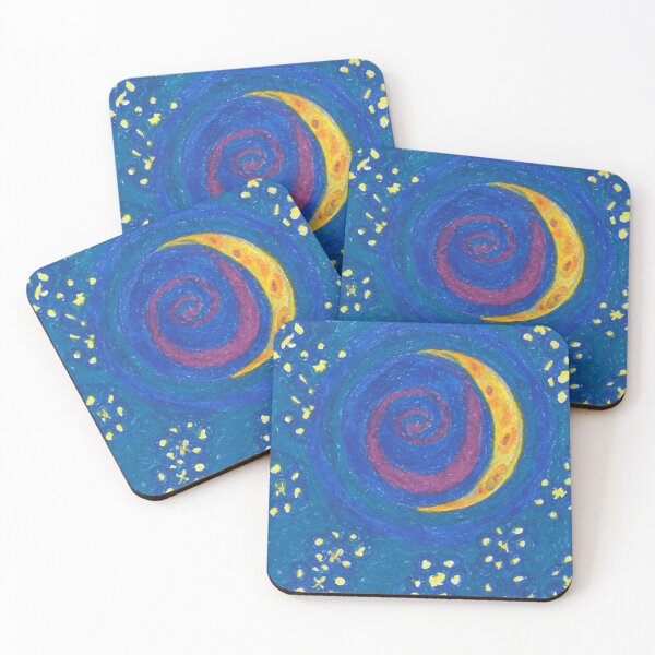 Item preview, Fingernail New Moon with Stars, Starry Sky designed and sold by laurajoysmith.