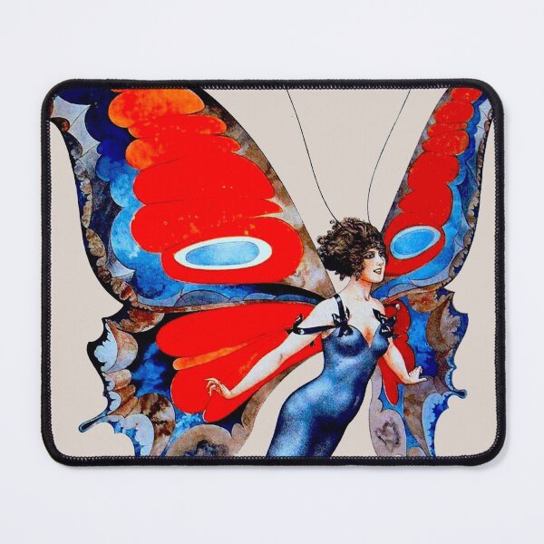 Item preview, LA VIE PARISIENNE : Vintage Butterfly Girl Print designed and sold by posterbobs.