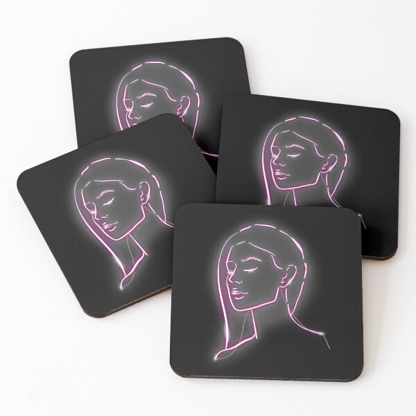 Item preview, girl pink neon lights silhouette  designed and sold by DiviaDesigns.
