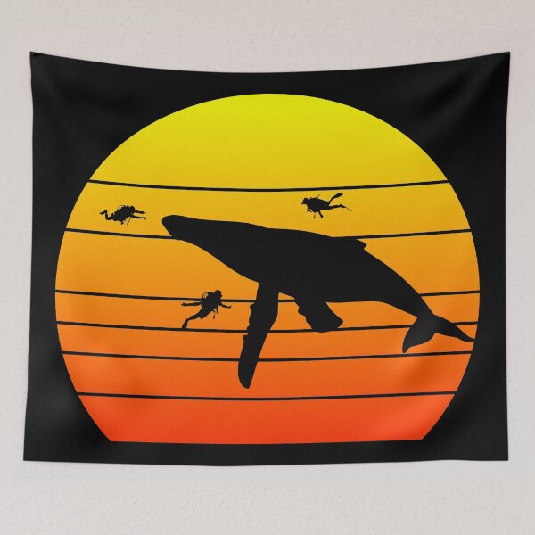 Item preview, Diving among whales designed and sold by birdo-art.