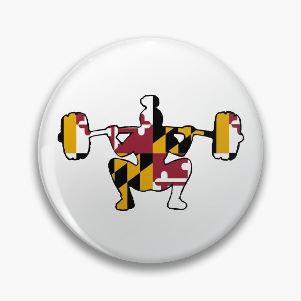 Item preview, Squat Woman Maryland Flag designed and sold by VickyGood.