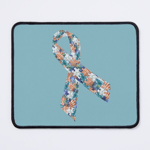Item preview, Seashell Autism Awareness Ribbon designed and sold by AnJAutismWorld.