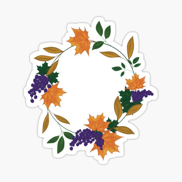 Item preview, Autumn wreath designed and sold by Luaillustration.