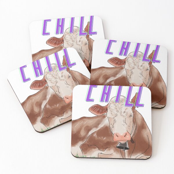 Item preview, Chill - A Cow laying down on grass designed and sold by BunnyBizarre.