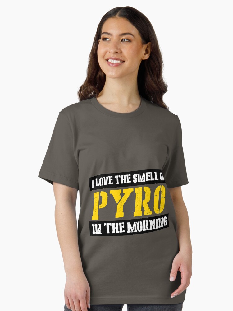 Thumbnail 2 of 7, Essential T-Shirt, I love the smell of pyro in the morning designed and sold by mousehawk.