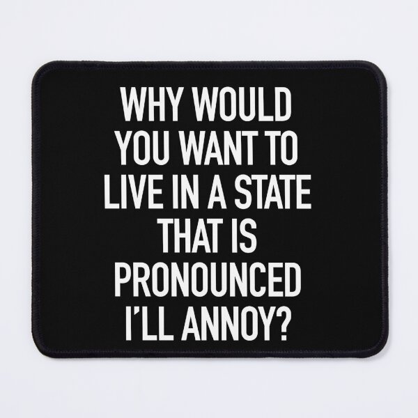 Item preview, I'LL ANNOY Illinois typography designed and sold by gstrehlow2011.