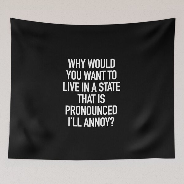 Item preview, I'LL ANNOY Illinois typography designed and sold by gstrehlow2011.