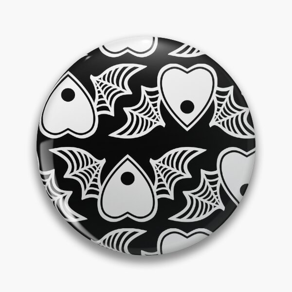 Item preview, Planchette with Wings - White on Black designed and sold by AliceQuinn.