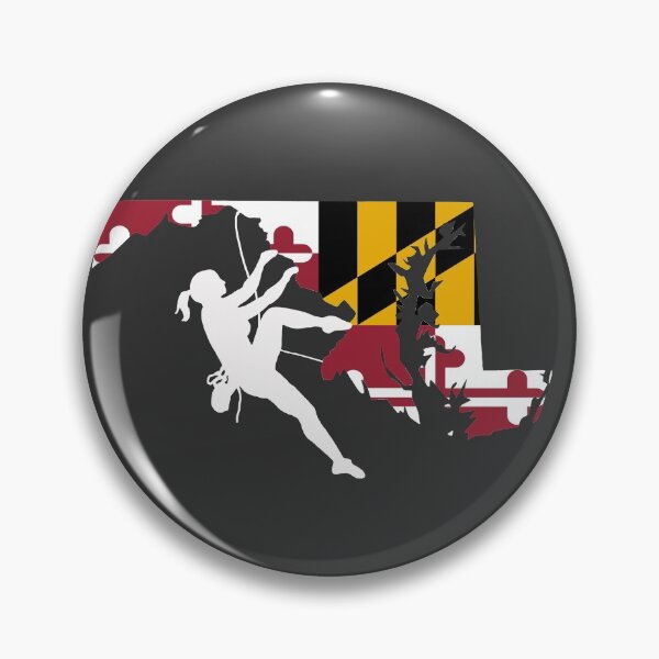 Item preview, Rock Climber Ponytail Woman Maryland Flag designed and sold by VickyGood.