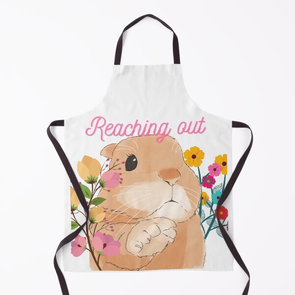 Item preview, Reaching Out - Cute Bunny with Flowers designed and sold by BunnyBizarre.