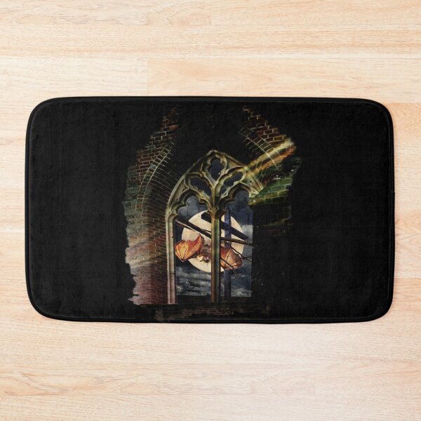 Item preview, Bat outside a Gothic Church Window (coloured version) designed and sold by TheResistance Fashion.