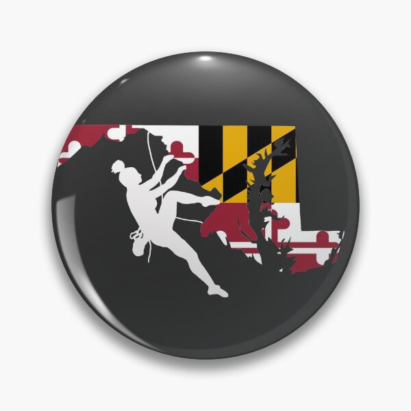 Item preview, Rock Climber Hair Bun Woman Maryland Flag designed and sold by VickyGood.