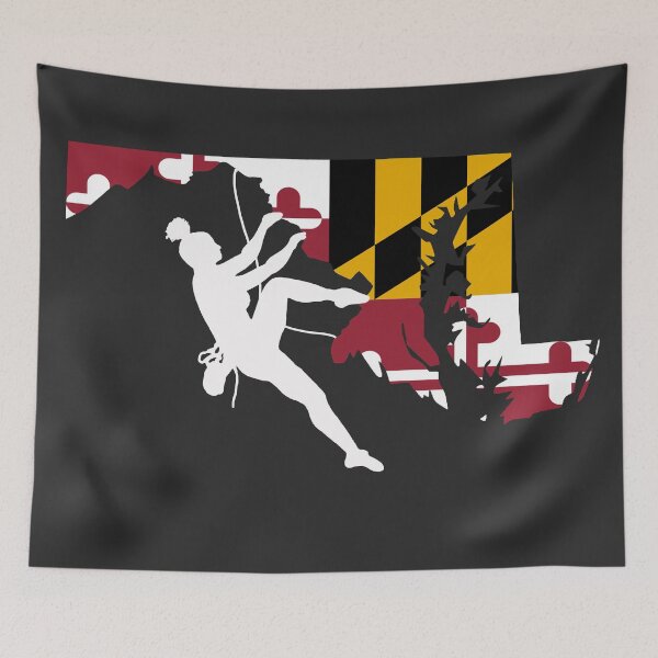 Item preview, Rock Climber Hair Bun Woman Maryland Flag designed and sold by VickyGood.