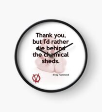 V for Vendetta Quote Clock
