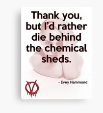 V for Vendetta Quote Canvas Print