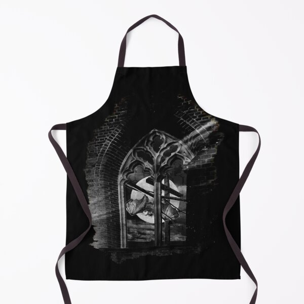 Item preview, Bat outside a Gothic Church Window (black and white version) designed and sold by TheResistance Fashion.