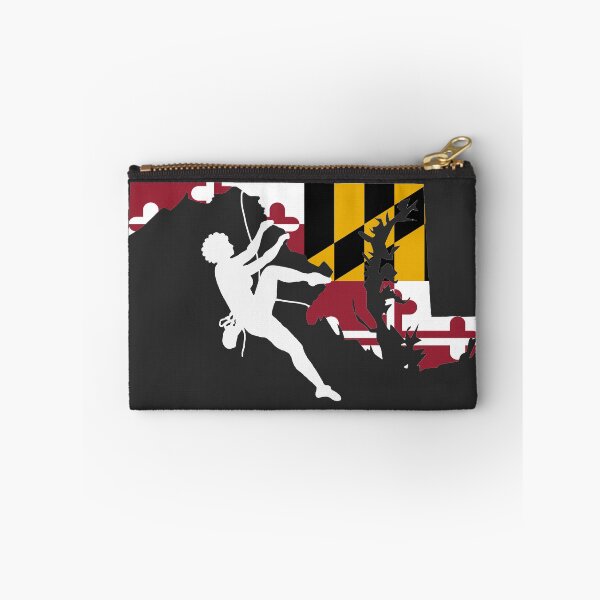 Item preview, Rock Climber Afro Hair Woman Maryland Flag designed and sold by VickyGood.