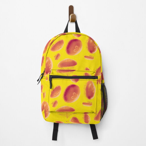 Item preview, 8 Orange, Red, and Yellow Moon Jellies (yellow background) designed and sold by MptR.