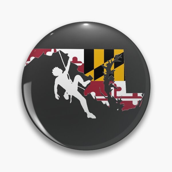 Item preview, Rock Climber Afro Hair Man Maryland Flag designed and sold by VickyGood.