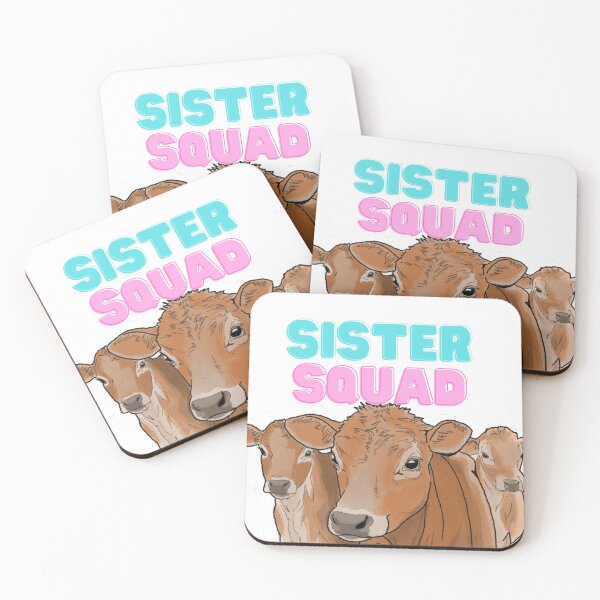 Item preview, Sister Squad - Cute Cows designed and sold by BunnyBizarre.