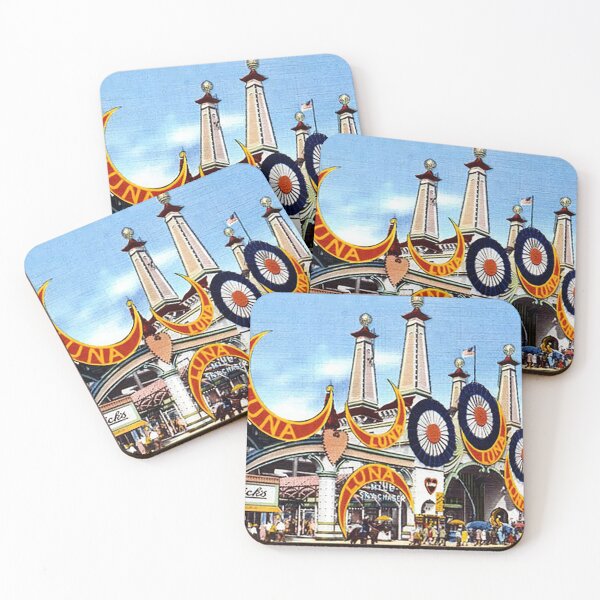 Item preview, Luna Park postcard, Coney Island NY, Vintage Amusement Park, Seaside Amusement Park, Ocean, Beach, Historic Postcard, Tom Keys designed and sold by Nostrathomas66.