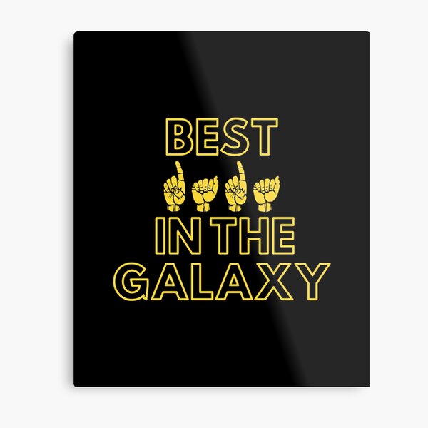 Best Dada In The Galaxy | Cute Family Gift Idea For Dada Metal Print