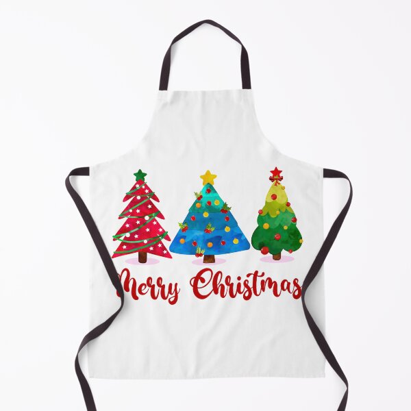 Item preview, Watercolor Merry Christmas Trees designed and sold by ChelleCreate.