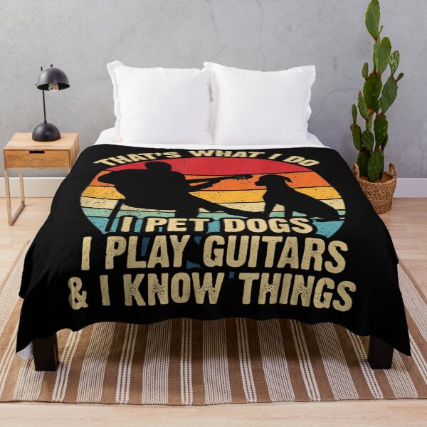 Item preview, Vintage Thats What I Do Pet Dogs Play Guitars Know Things  designed and sold by bar0zysbertha.
