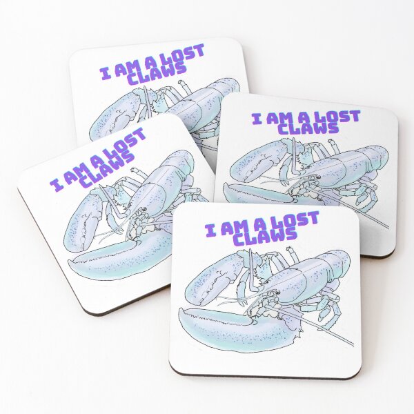 Item preview, I am a lost cause - I am lost claws - funny lobster pun designed and sold by BunnyBizarre.