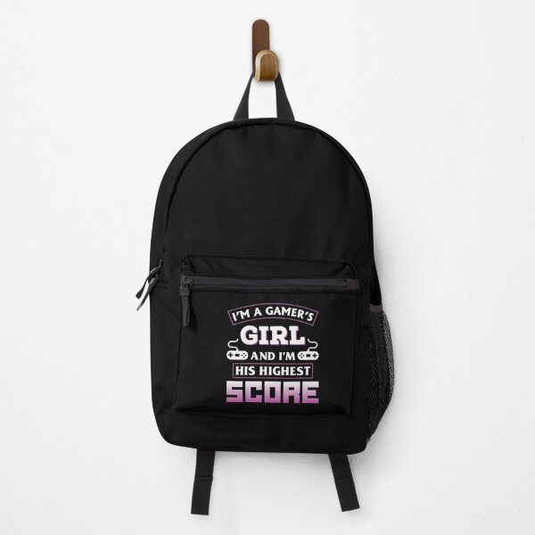 Item preview, I'm A Gamer's Girl And I Am His Highest Score - Cool Colorful Girly Pink Gaming Tee Design  designed and sold by Prince - Bestseller ★★★★★.