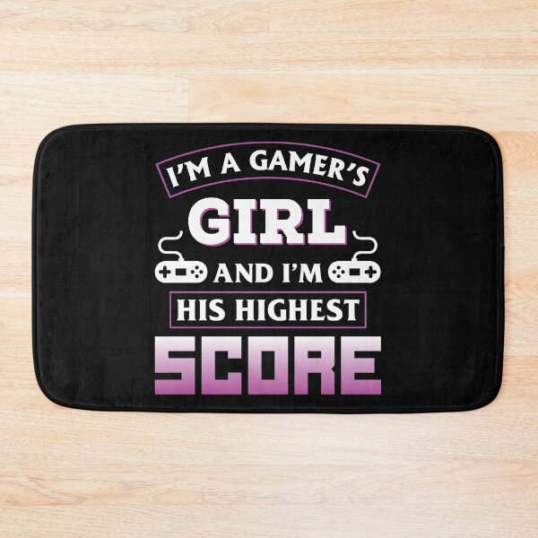 Item preview, I'm A Gamer's Girl And I Am His Highest Score - Cool Colorful Girly Pink Gaming Tee Design  designed and sold by Prince - Bestseller ★★★★★.