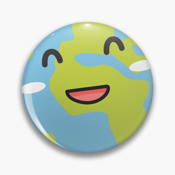 Item preview, smiley earth planet face designed and sold by OurCyberGalaxy.