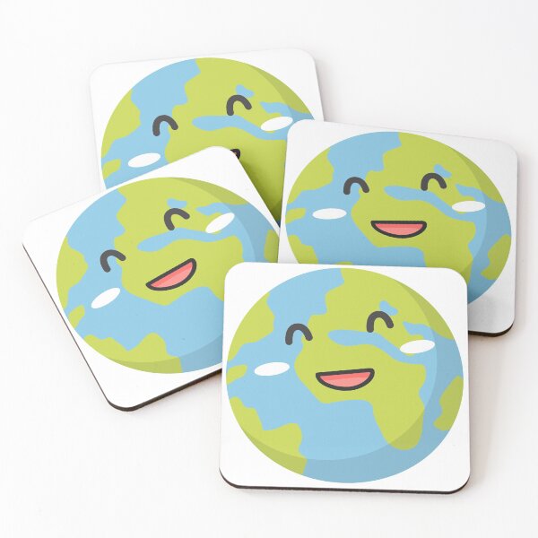 Item preview, smiley earth planet face designed and sold by OurCyberGalaxy.
