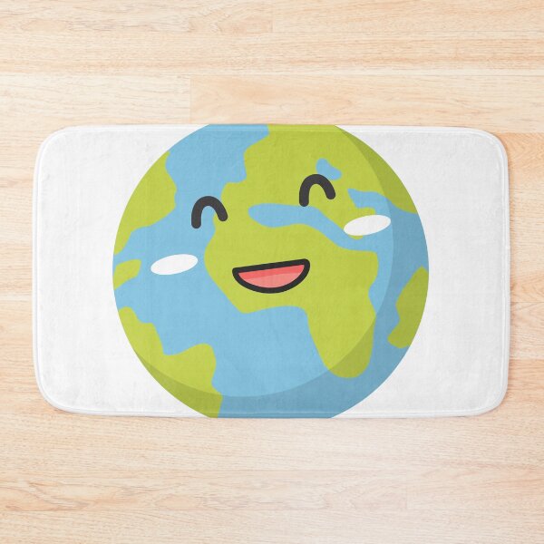 Item preview, smiley earth planet face designed and sold by OurCyberGalaxy.