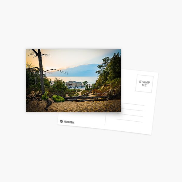 Sunset Over the Indiana Dunes Postcard