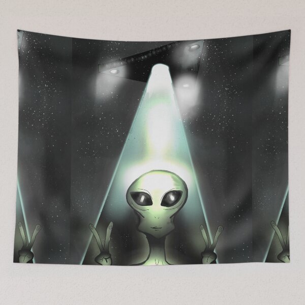 Item preview, Triangle UFO  alien abduction  designed and sold by DemonicGloom.