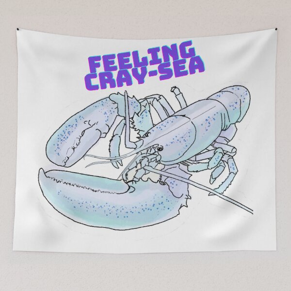 Item preview, Feeling Crazy - Cray Sea - Lobster Pun designed and sold by BunnyBizarre.