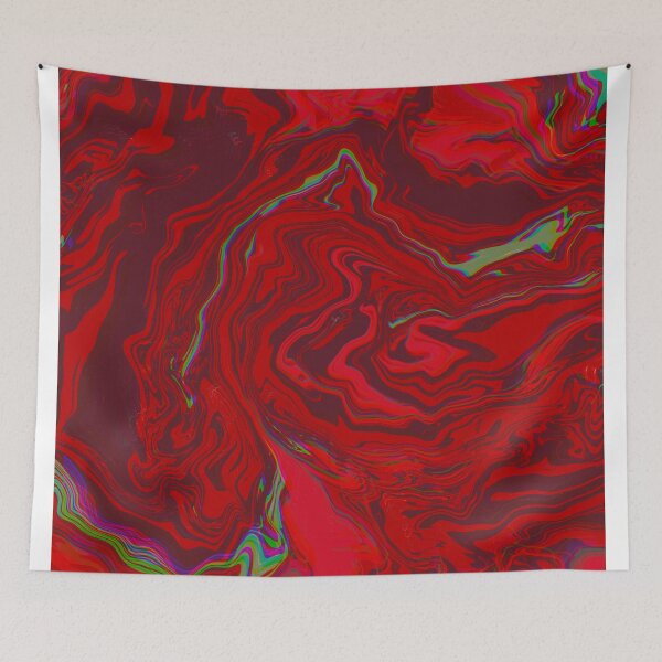 Item preview, Red chromatic green art designed and sold by Catspuss.